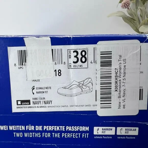 Birkenstock Tralee Leather/Patent T-Strap Shoe 1004618 Women 7/Men 5 EU 38 NWB - Picture 10 of 10